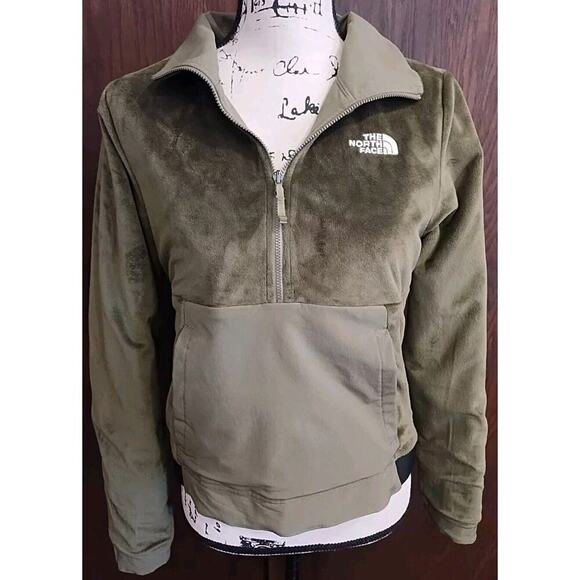 North Face Windwall Jacket 1/2 Zip Reversible Fleece Cropped Pullover Size Small - Picture 1 of 10